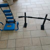 Panca addominali + barra trazioni