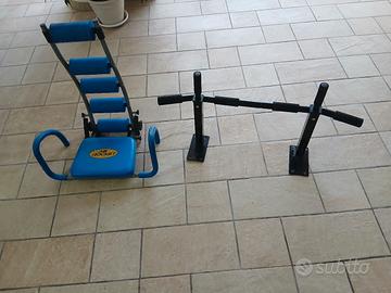 Panca addominali + barra trazioni