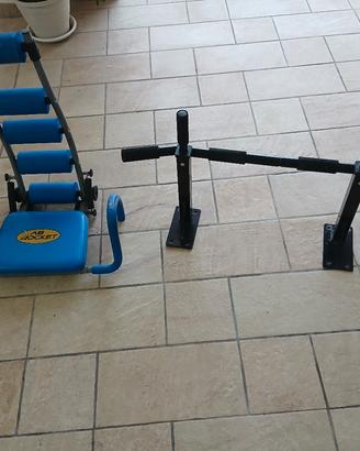 Panca addominali + barra trazioni