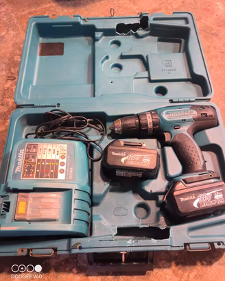 KIT Makita BHP453 Trapano avvitatore+Valigetta 
