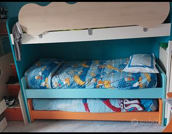   Struttura  letto a castello 3 posti letto 