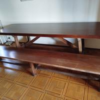 tavolo fratino  con panche x 12 persone