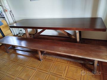 tavolo fratino  con panche x 12 persone