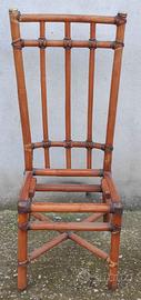 Vintage sedia poltrona bambù anni 70