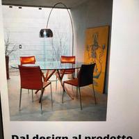 tavolo in legno e vetro Zanotta