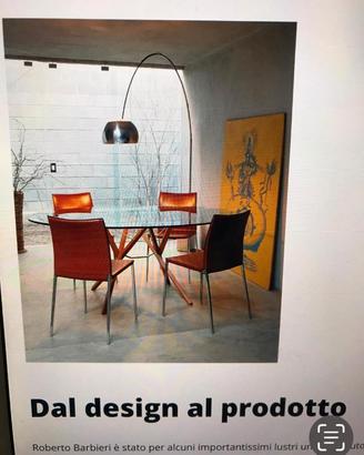 tavolo in legno e vetro Zanotta