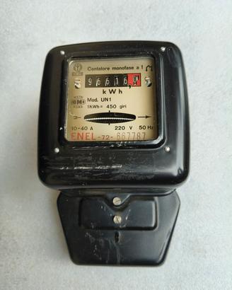 contatore elettrico Monofase ENEL 72 vintage