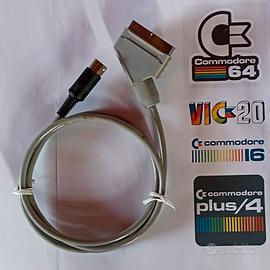 Cavo Audio Video SCART Commodore 64 Vic-20 C16