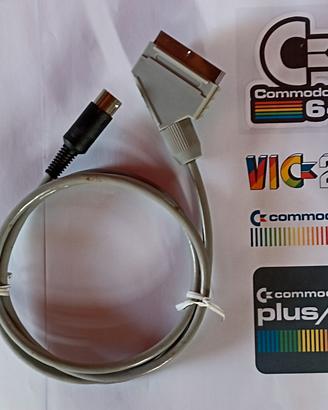 Cavo Audio Video SCART Commodore 64 Vic-20 C16