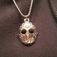 Collana in acciaio maschera Jason venerdì 