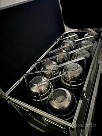 PAR 64 CON PORTAGELATINA + Flightcase Stacking uni