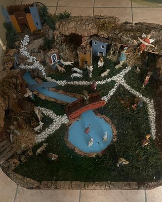 Plastico di un presepe