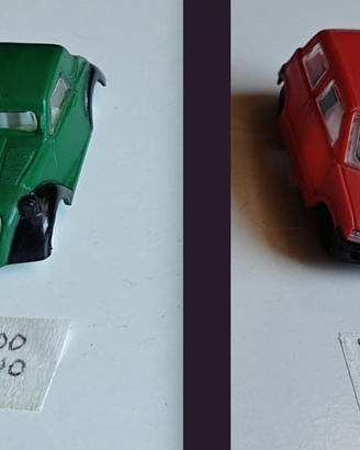 Due automobili 500 gadget Topolino n. 1961 e 1970