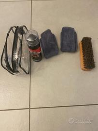 Kit per smacchiare e pulire la pelle