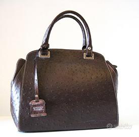 Borsa bauletto Caroline Rohmer  stampa struzzo