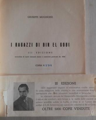 I ragazzi di Bir el Gobi -G. Mugnone 1958 Fascetta