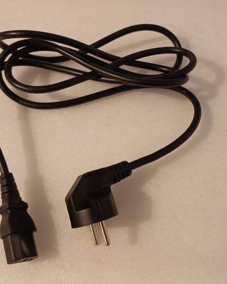 CAVO ELETTRICO SPINA SCHUKO ANGOLO PRESA VDE C13