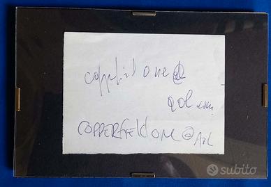 David Copperfield  appunto scritto a mano