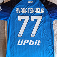 Maglia calcio Napoli Azzurra 2022 23 Kvarastkelia