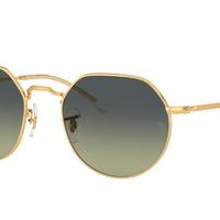 Ray-Ban Jack ORB3565 Nuovi Oro G15 Green Originali