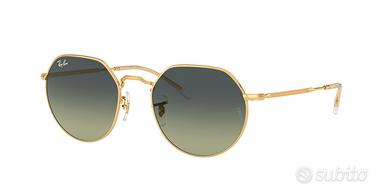 Ray-Ban Jack ORB3565 Nuovi Oro G15 Green Originali