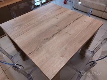 tavolo quadrato allungabile