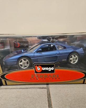 Burago 1/18 Ferrari 348 tb 1989 blu