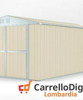 Box garage auto in Acciaio 327x611cm 19mq avorio