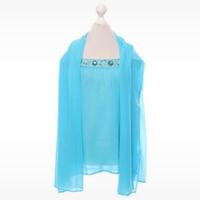 Top seta elegante cerimonia donna  pietre e stola