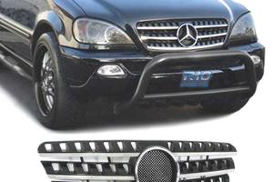 GRIGLIA MERCEDES CLASSE ML W163 98-05 NERO-CROMATO