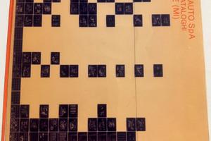 Blocco di MICROFICHE ORIGINALI ALFA ROMEO