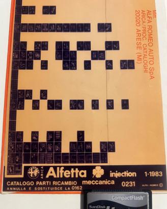 Blocco di MICROFICHE ORIGINALI ALFA ROMEO