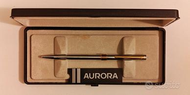 Penna Aurora - argento con dettagli oro