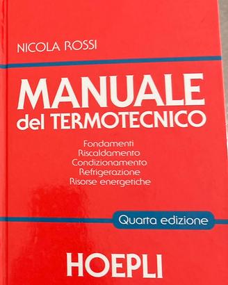 Libro (manuale del termotecnico)