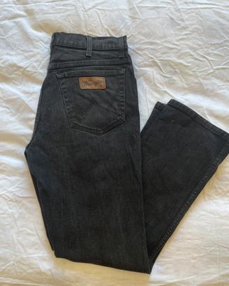 Jeans wrangler  texas stretch nero/W34L32(tg.48)