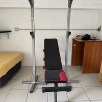 Panca palestra regolabile e struttura bilanciere