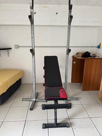 Panca palestra regolabile e struttura bilanciere