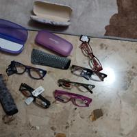 Set sei 6 occhiali da vista nuovi 1.0 1.5 donna