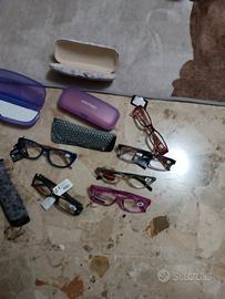 Set sei 6 occhiali da vista nuovi 1.0 1.5 donna