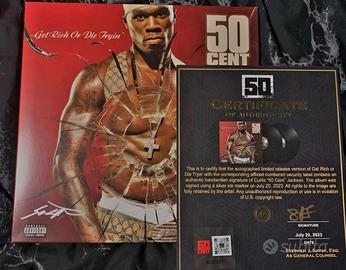 Vinile 50 cent autografato limite ed