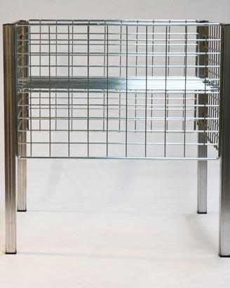 BANCARELLA FILO METALLICO 80X120X80H