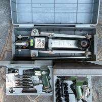 Cric hydraulico pistola e scalpello pneumatici