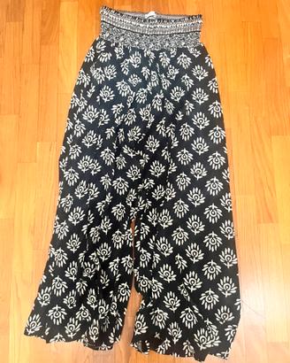 Pantaloni leggeri a fantasia ampi