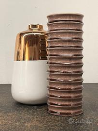 Coppia vasi smaltati craquelé