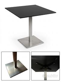 Tavolino bar con base acciaio