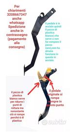 Pedale frizione CHEVROLET SPARK in acciaio