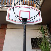Canestro basket da esterno con base e asta