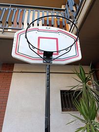 Canestro basket da esterno con base e asta