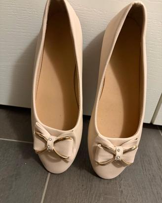 Ballerine eleganti color beige/nude