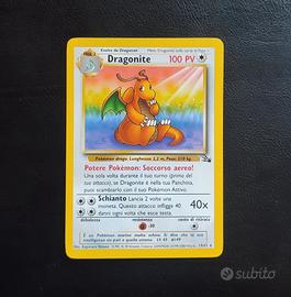 Carta Pokémon Dragonite rara 19/62 ita